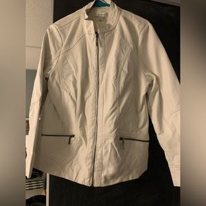 Christopher and banks leather jacket